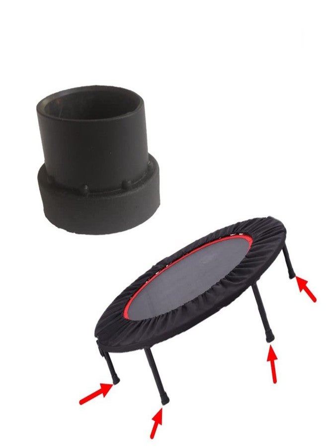 ليزنيرزم 6 قطع من أغطية أرجل الترامبولين، قطر داخلي 1 بوصة، أغطية مطاطية لأرجل الترامبولين، أغطية أرجل الترامبولين، وسادات قدم مانعة للانزلاق للترامبولين، أسود - Image 5